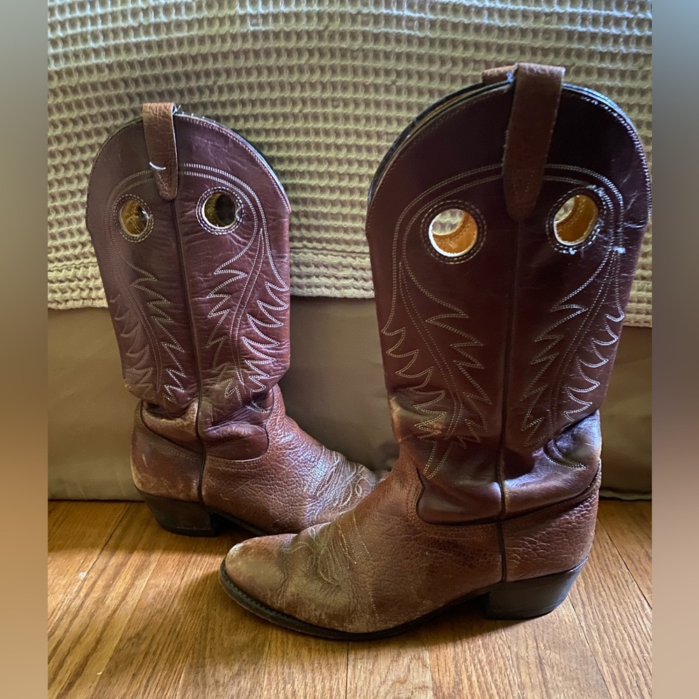 Men’s real leather cowboy boot